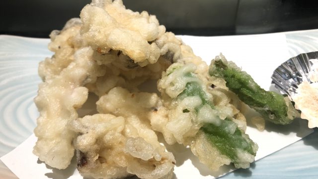 みなと寿司・松茸の天ぷら