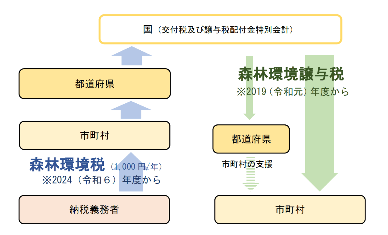 森林環境税　仕組み